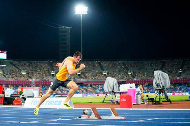 BIRMINGHAM, GREAT BRITAIN - AUGUST 12, 2026 : Niklas KAUL (GER Germany) competing in the 400m in the decathlon during the European Athletics Championships at Alexander Stadium on August 12, 2026 in Birmingham, Great Britain. Great Britain Copyright: xLeahxKohringx