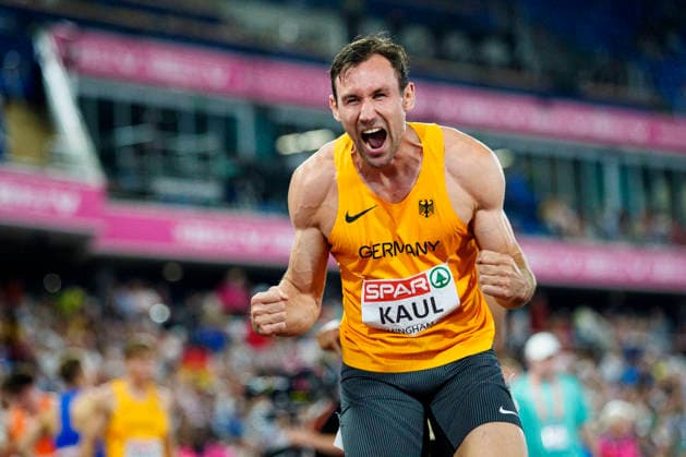 BIRMINGHAM, GREAT BRITAIN - AUGUST 12, 2026 : Niklas KAUL (GER Germany) after competing in the 400m in the decathlon during the European Athletics Championships at Alexander Stadium on August 12, 2026 in Birmingham, Great Britain. Great Britain Copyright: xLeahxKohringx