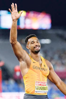 BIRMINGHAM, GREAT BRITAIN - AUGUST 12, 2026: Leo NEUGEBAUER (GER Germany) before the 400m during the European Athletics Championships at Alexander Stadium on August 12, 2026 in Birmingham, Great Britain. Great Britain Copyright: xAxelxKohringx