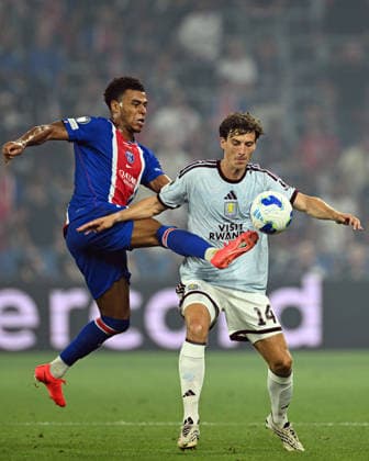PSG v Aston Villa - UEFA Super Cup SALZBURG, AUSTRIA - AUGUST 12: Pau Torres (14) of Aston Villa in action during UEFA Super Cup football match between PSG and Aston Villa at Red Bull Arena (Stadion Salzburg) in Salzburg, Austria on August 12, 2026. Harun Ozalp Anadolu Salzburg Austria. Editorial use only. Please get in touch for any other usage.  Copyright: x2026xAnadoluxHarunxOzalpx