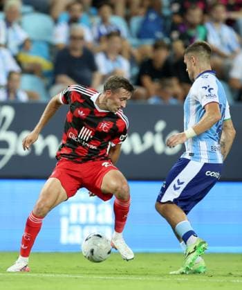 Timothy Castagne of Fulham Malaga CF v Fulham, Pre-Season Friendly, Football, Estadio La Rosaleda, Malaga, Spain - 12 Aug 2026Malaga Estadio La Rosaleda, Spain EDITORIAL USE ONLY No use with unauthorised audio, video, data, fixture lists, club league logos or live services. Online in-match use limited to 120 images, no video emulation. No use in betting, games or single club league player publications.  Copyright: xAntonioxPozo Shutterstockx 17064345fx