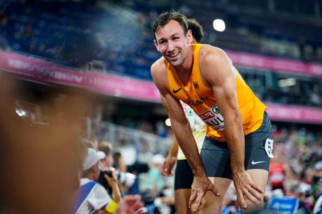 BIRMINGHAM, GREAT BRITAIN - AUGUST 12, 2026 : Niklas KAUL (GER Germany) after competing in the 400m in the decathlon during the European Athletics Championships at Alexander Stadium on August 12, 2026 in Birmingham, Great Britain. Great Britain Copyright: xLeahxKohringx