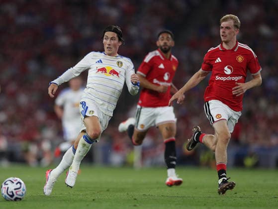 Football - 2026 2027 pre-season friendly - Manchester United, ManU vs. Leeds United - Croke Park, Dublin - Wednesday 12th August 2026 Leeds United s Harry Wilson 