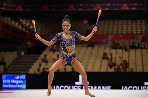 IPA87428168 - Megan CHU (USA) and her team during the 42nd Rhythmic gymnastics, Rhythmische Sportgymnastik, RSG World Championships in Frankfurt am Main, Germany, on August 12, 2026  Copyright: xFilippoxTomasi IPAxSportx xx 87428168