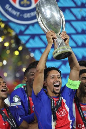 PSG gewinnt den Supercup , PSG-Aston Villa , UEFA Super Cup Finale , , Fußball , in der Red Bull Arena Stadion in Salzburg , Österreich . August 12 , 2026 . Photo by: Davide Elias IPA Photo Pressefoto DENL Copyright: xDavidexEliasx