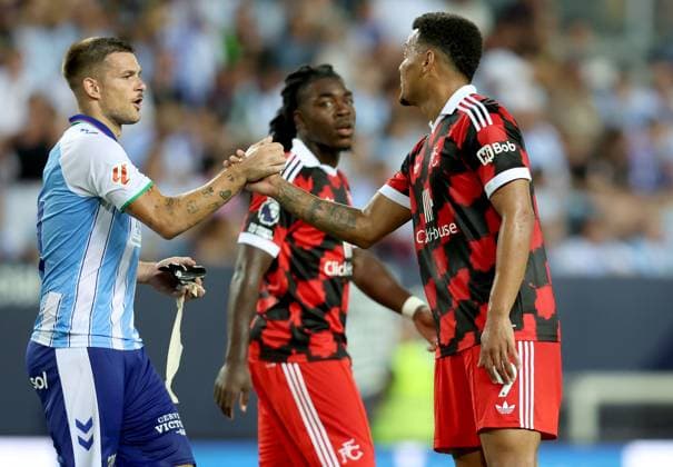 Rodrigo Muniz of Fulham Malaga CF v Fulham, Pre-Season Friendly, Football, Estadio La Rosaleda, Malaga, Spain - 12 Aug 2026Malaga Estadio La Rosaleda, Spain EDITORIAL USE ONLY No use with unauthorised audio, video, data, fixture lists, club league logos or live services. Online in-match use limited to 120 images, no video emulation. No use in betting, games or single club league player publications.  Copyright: xAntonioxPozo Shutterstockx 17064345id