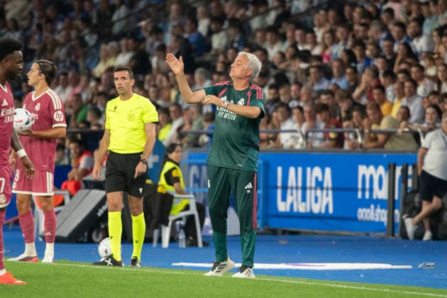 ESP: friendly match Deportivo Alaves v Real Madrid Jose Mourinho of Real Madrid during preseason friendly match between Deportivo Alaves v Real Madrid CF played at Abanca-Riazor Stadium, La Coruna on August 12, 2026 in Spain La Coruna Spain *** ESP Friendly Match: Deportivo Alavés vs. Real Madrid — José Mourinho of Real Madrid during a preseason friendly match between Deportivo Alavés and Real Madrid CF played at Abanca Riazor Stadium in La Coruna on August 12, 2026, in La Coruna, Spain Copyright: xAgenciaxLOFx