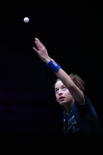 2026 WTT Europe Smash - Sweden - Main Draw - Day 3 Hana Goda of Egypt competes against Chen Xingtong of China during the Women s Singles Round of 64 at the 2026 Europe Smash at the Malmo Arena in Malmo, Sweden, on August 11, 2026. Malmo Sweden  Copyright: xRemyxGrosx originalFilename:gros-europesm260812_npom1.jpg