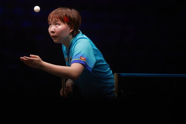 2026 WTT Europe Smash - Sweden - Main Draw - Day 3 Zhu Yuling of Macau competes against Annett Kaufmann of Germany during the Women s Singles Round of 64 at the 2026 Europe Smash at the Malmo Arena in Malmo, Sweden, on August 11, 2026. Malmo Sweden  Copyright: xRemyxGrosx originalFilename:gros-europesm260812_npAEJ.jpg