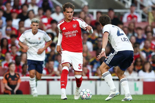 Arsenal v Como, Pre-Season Friendly Max Dowman of Arsenal during the Arsenal v Como Pre-Season Friendly match at the Emirates Stadium, London, England on 12 August 2026 Credit: Ian Stephen Every Second Media Editorial use only. All images are copyright Every Second Media Limited. No images may be reproduced without prior permission. Copyright: xIMAGO EveryxSecondxMediax ESM-2089-0096 IanxStephenx xEveryxSecondxMediax