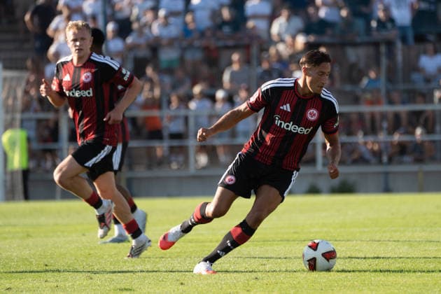 12.08.2026, xhfmx, Fussball Testspiel, FSV Frankfurt - Eintracht Frankfurt v.l.Jonathan Burkardt (Eintracht Frankfurt, 9). Younes Ebnoutalib (Eintracht Frankfurt, 11) (DFL DFB REGULATIONS PROHIBIT ANY USE OF PHOTOGRAPHS as IMAGE SEQUENCES and or QUASI-VIDEO) Frankfurt am Main *** August 12, 2026, xhfmx, Soccer Friendly Match, FSV Frankfurt Eintracht Frankfurt v l Jonathan Burkardt Eintracht Frankfurt, 9 Younes Ebnoutalib Eintracht Frankfurt, 11 DFL DFB REGULATIONS PROHIBIT ANY USE OF PHOTOGRAPHS as IMAGE SEQUENCES and or QUASI-VIDEO Frankfurt am Main