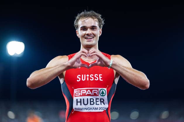 BIRMINGHAM, UNITED KINGDOM - AUGUST 12: Andrin Huber of Switzerland competes in the Men s Decathlon during the European Athletics Championships at Alexander Stadium on August 12, 2026 in Birmingham, United Kingdom. England United Kingdom Copyright: xBEAUTIFULxSPORTS TobiasxLacknerx