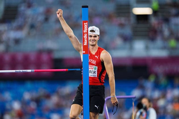 BIRMINGHAM, UNITED KINGDOM - AUGUST 12: Andrin Huber of Switzerland competes in the Men s Decathlon during the European Athletics Championships at Alexander Stadium on August 12, 2026 in Birmingham, United Kingdom. England United Kingdom Copyright: xBEAUTIFULxSPORTS TobiasxLacknerx