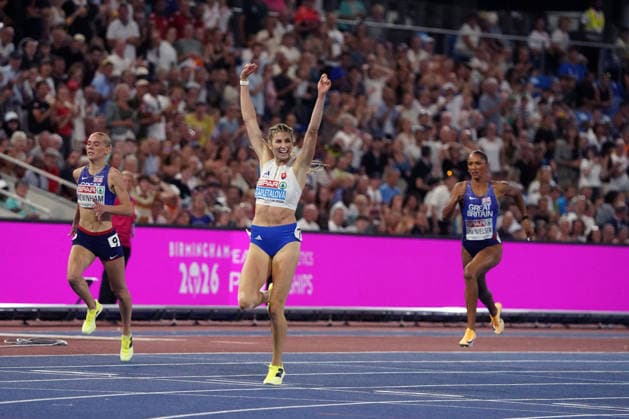 Birmingham , Leichtathletik, Athletics, Track and Field, EAA, Leichtathletik EM Birmingham 2026 European Championships birmingham 2026 , 10.08-17.08.2026, Alexander Stadium Birmingham, Grossbritannien , 400m Hürden Frauen 400m Women Hurdles Emma Zapletalova SVK, Slowekei Copyright Gladys Chai von der Laage *** Birmingham, Track and Field, Athletics, EAA, 2026 European Athletics Championships in Birmingham, August 10–17, 2026, Alexander Stadium, Birmingham, Great Britain, Women’s 400m Hurdles, Emma Zapletalova (SVK), Slovakia. Copyright Gladys Chai von der Laage