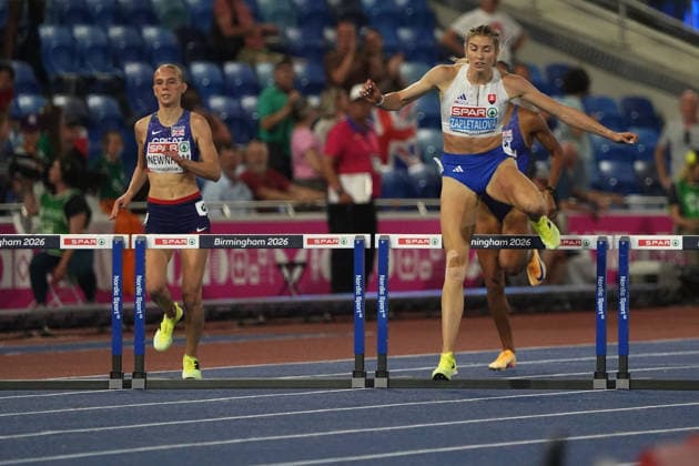 Birmingham , Leichtathletik, Athletics, Track and Field, EAA, Leichtathletik EM Birmingham 2026 European Championships birmingham 2026 , 10.08-17.08.2026, Alexander Stadium Birmingham, Grossbritannien , 400m Hürden Frauen 400m Hurdles Women , Emma Zapletalova SVK Copyright Gladys Chai von der Laage *** Birmingham, Track and Field, Athletics, EAA, 2026 European Athletics Championships in Birmingham, August 10–17, 2026, Alexander Stadium, Birmingham, United Kingdom, Women’s 400m Hurdles, Emma Zapletalova (SVK), Copyright Gladys Chai von der Laage
