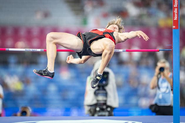 RECORD DATE NOT STATED 12th August 2026; Alexander Stadium, Birmingham, Midlands, England; 2026 European Athletics Championships, Day Three; Nino Portmann (SUI) competes in the mens decathlon GodfreyxPitt