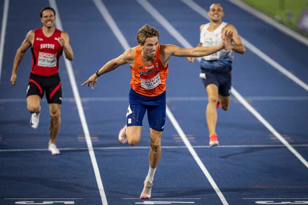 RECORD DATE NOT STATED 12th August 2026; Alexander Stadium, Birmingham, Midlands, England; 2026 European Athletics Championships, Day Three; Jeff Tesselaar (NED) wins his 400m heat in the mens decathlon GodfreyxPitt