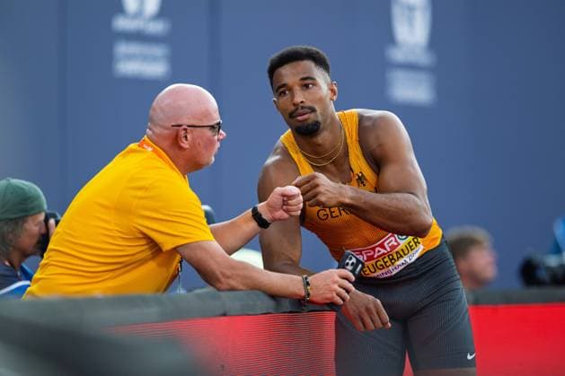BIRMINGHAM, UNITED KINGDOM - AUGUST 12: Leo Neugebauer of Germany competes in the Men s Decathlon during the European Athletics Championships at Alexander Stadium on August 12, 2026 in Birmingham, United Kingdom. England United Kingdom Copyright: xBEAUTIFULxSPORTS TobiasxLacknerx