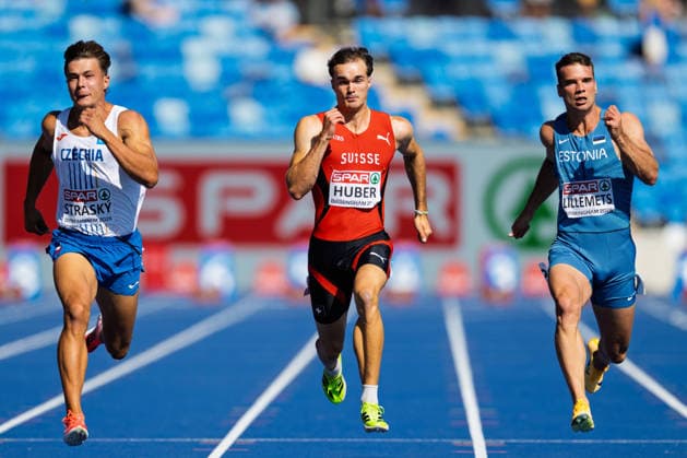 BIRMINGHAM, UNITED KINGDOM - AUGUST 12: Andrin Huber of Switzerland competes in the Men s Decathlon during the European Athletics Championships at Alexander Stadium on August 12, 2026 in Birmingham, United Kingdom. England United Kingdom Copyright: xBEAUTIFULxSPORTS TobiasxLacknerx