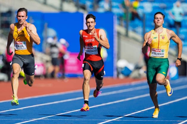 BIRMINGHAM, UNITED KINGDOM - AUGUST 12: Leon Krummenacher of Switzerland competes in the Men s Decathlon during the European Athletics Championships at Alexander Stadium on August 12, 2026 in Birmingham, United Kingdom. England United Kingdom Copyright: xBEAUTIFULxSPORTS TobiasxLacknerx