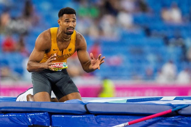 BIRMINGHAM, UNITED KINGDOM - AUGUST 12: Leo Neugebauer of Germany competes in the Men s Decathlon during the European Athletics Championships at Alexander Stadium on August 12, 2026 in Birmingham, United Kingdom. England United Kingdom Copyright: xBEAUTIFULxSPORTS TobiasxLacknerx