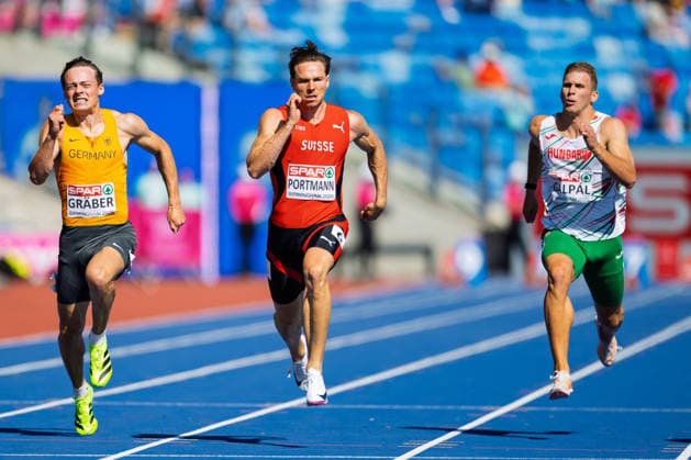 BIRMINGHAM, UNITED KINGDOM - AUGUST 12: Nino Portmann of Switzerland competes in the Men s Decathlon during the European Athletics Championships at Alexander Stadium on August 12, 2026 in Birmingham, United Kingdom. England United Kingdom Copyright: xBEAUTIFULxSPORTS TobiasxLacknerx