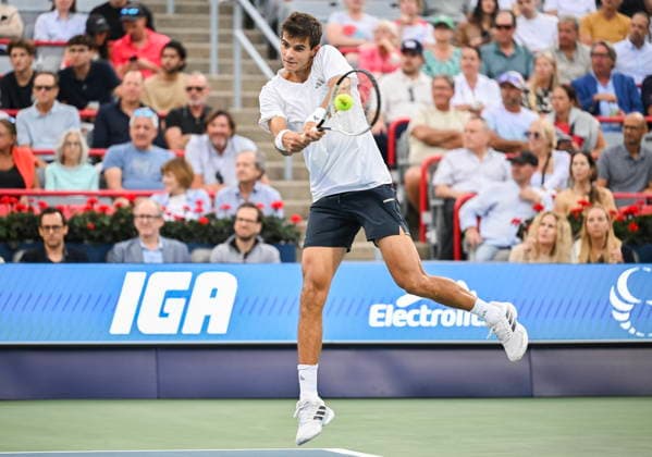 ATP, Tennis Herren Masters 1000 Canada semifinals Rafael Jodar of Spain in action against Brandon Nakashima of the United States at the ATP Masters 1000 Canada semifinals in Montreal, Canada, 12 August 2026. MONTREAL QUEBEC Canada  Copyright: xGRAHAMxHUGHESx