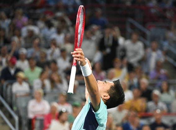 ATP, Tennis Herren Masters 1000 Canada semifinals Brandon Nakashima of the United States reacts after defeating Rafael Jodar of Spain at the ATP Masters 1000 Canada semifinals in Montreal, Canada, 12 August 2026. MONTREAL QUEBEC Canada  Copyright: xGRAHAMxHUGHESx
