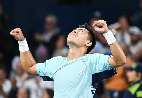 ATP, Tennis Herren Masters 1000 Canada semifinals Brandon Nakashima of the United States reacts after defeating Rafael Jodar of Spain at the ATP Masters 1000 Canada semifinals in Montreal, Canada, 12 August 2026. MONTREAL QUEBEC Canada  Copyright: xGRAHAMxHUGHESx