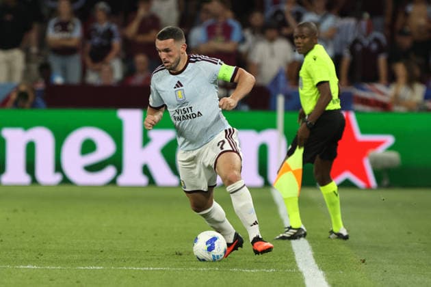 SALZBURG, AUSTRIA - AUGUST 12: John Mc Ginn of Aston Villa during the UEFA Super Cup final between PSG and Aston Villa at Stadion Salzburg on August 12, 2026 in Salzburg, Austria.  Copyright: xSeverinxAichbauer SPPx Sportspressphoto_SPR205175