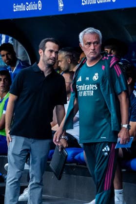 Jose Mourinho seen during the friendly match between Deportivocla Coruna and Real Madrid friendly match (Marta Lopez Ball Raw Images) La Coruna ABANCA-RIAZOR Spain Copyright: xMartaxLopezx martalopez_PSGvAST_978