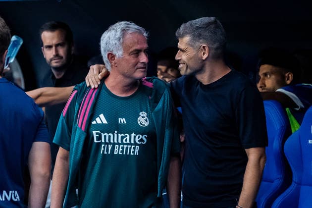 Jose Mourinho seen during the friendly match between Deportivocla Coruna and Real Madrid friendly match (Marta Lopez Ball Raw Images) La Coruna ABANCA-RIAZOR Spain Copyright: xMartaxLopezx martalopez_PSGvAST_979