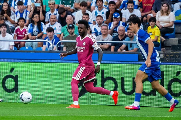 Vinicius Junior seen during the friendly match between Deportivocla Coruna and Real Madrid friendly match (Marta Lopez Ball Raw Images) La Coruna ABANCA-RIAZOR Spain Copyright: xMartaxLopezx martalopez_PSGvAST_984