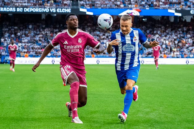 Denzel Dumfries seen during the friendly match between Deportivocla Coruna and Real Madrid friendly match (Marta Lopez Ball Raw Images) La Coruna ABANCA-RIAZOR Spain Copyright: xMartaxLopezx martalopez_PSGvAST_986