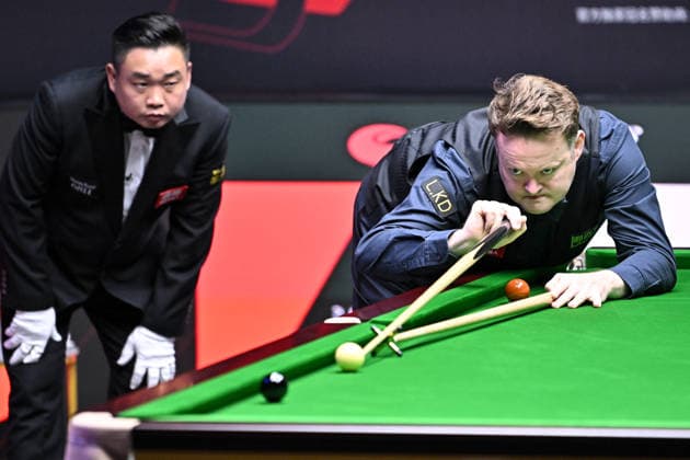 TAIYUAN, CHINA - AUGUST 12: Shaun Murphy of England plays a shot in the second round match against Xiao Guodong of China on day 5 of the 2026 World Snooker Tour China Open at Taiyuan Binhe Sports Center on August 12, 2026 in Taiyuan, Shanxi Province of China.  Copyright: xChinaxNewsxServicex 111659625174