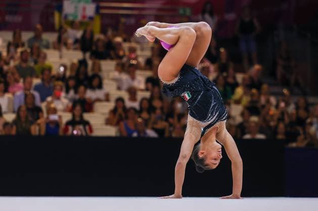 Rhythmic gymnastics, Rhythmische Sportgymnastik, RSG FIG World Championships 2026 Frankfurt in Frankfurt am Main, Germany - 12 08 2026 Sofia Raffaeli (ITA) seen during Rhythmic Gymnastics FIG World Championships 2026 Frankfurt Rhythmic Gymnastics FIG World Championships 2026 Frankfurt in Frankfurt am Main Frankfurt am Main Germany Copyright: xFabrizioxCarabellix xSOPAxImagesx Fabrizio-Carabelli-1441789