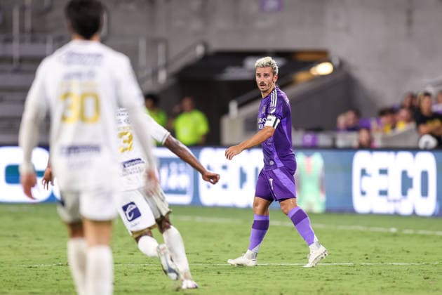August 12, 2026, Orlando, Florida, USA: Orlando City SC forward ANTOINE GRIEZMANN (7) looks on during a match against Atlo tico San Luis. Orlando City SC hosted Athletico San Luis in a Leagues Cup match at Inter.Co Stadium in Orlando, FL. Orlando USA - ZUMAm299 20260812_znp_m299_001 Copyright: xTaylorxMcFeex