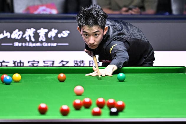 TAIYUAN, CHINA - AUGUST 12: Wu Yize of China plays a shot in the second round match against David Gilbert of England on day 5 of the 2026 World Snooker Tour China Open at Taiyuan Binhe Sports Center on August 12, 2026 in Taiyuan, Shanxi Province of China.  Copyright: xChinaxNewsxServicex 111659547734