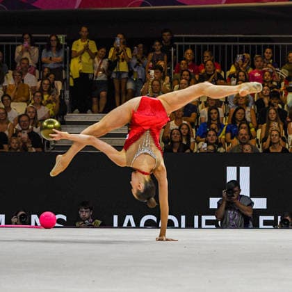 August 12, 2026, Frankfurt, Hesse, Germany: German gymnast and defending Olympic champion DARJA VARFOLOMEEV competes in the 42nd Rhythmic gymnastics, Rhythmische Sportgymnastik, RSG World Championships qualifiers in the Festhalle in Frankfurt, Hesse, Germany on Wednesday, August 12, 2026. 2026 Rhythmic Gymnastics World Championships Qualifying  - ZUMAd168 20260812_zsp_d168_043 Copyright: xKaixDambachx