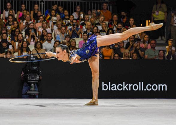 August 12, 2026, Frankfurt, Hesse, Germany: German gymnast and defending Olympic champion DARJA VARFOLOMEEV competes in the 42nd Rhythmic gymnastics, Rhythmische Sportgymnastik, RSG World Championships qualifiers in the Festhalle in Frankfurt, Hesse, Germany on Wednesday, August 12, 2026. 2026 Rhythmic Gymnastics World Championships Qualifying  - ZUMAd168 20260812_zsp_d168_144 Copyright: xKaixDambachx