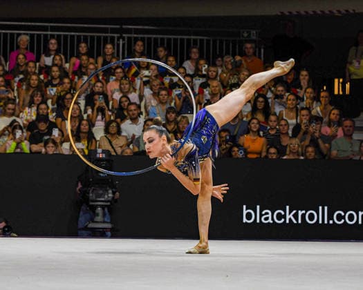 August 12, 2026, Frankfurt, Hesse, Germany: German gymnast and defending Olympic champion DARJA VARFOLOMEEV competes in the 42nd Rhythmic gymnastics, Rhythmische Sportgymnastik, RSG World Championships qualifiers in the Festhalle in Frankfurt, Hesse, Germany on Wednesday, August 12, 2026. 2026 Rhythmic Gymnastics World Championships Qualifying  - ZUMAd168 20260812_zsp_d168_147 Copyright: xKaixDambachx