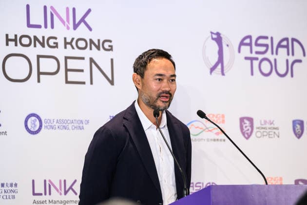 August 13, 2026, Hong Kong, Hong Kong: CHO Minn Thant , Commissioner and CEO of the Asian Tour ,talks about the long standing Hong Kong OpenÃ¢â‚¬â ¢s importance. Hong Kong Open Golf press conference, PK, Pressekonferenz Hong Kong - ZUMAr144 20260813_zap_r144_002 Copyright: xJaynexRussellx