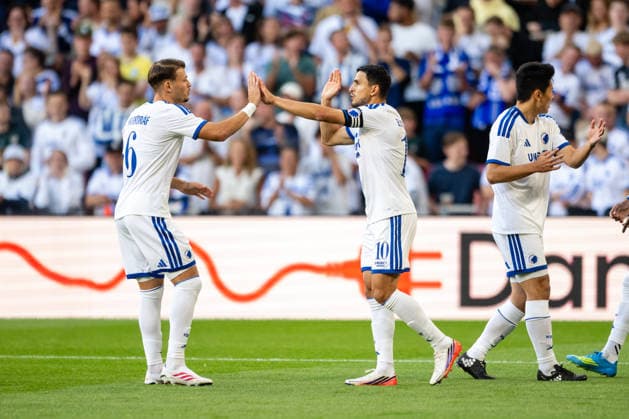 FC Copenhagen v Debrecen, UEFA Conference League qualification, Copenhagen, Denmark Copenhagen, Denmark. 12th, August 2026. Mohamed Elyounoussi (10) of FC Copenhagen scores for 1-0 during the UEFA Conference League qualification match between FC Copenhagen and Debrecen at Parken in Copenhagen. Danmark, Copenhagen  Copyright: xGonzalesxPhoto TobiasxJorgensenx