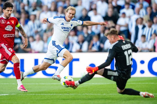 FC Copenhagen v Debrecen, UEFA Conference League qualification, Copenhagen, Denmark Copenhagen, Denmark. 12th, August 2026. Mads Emil Madsen of FC Copenhagen seen during the UEFA Conference League qualification match between FC Copenhagen and Debrecen at Parken in Copenhagen. Danmark, Copenhagen  Copyright: xGonzalesxPhoto TobiasxJorgensenx