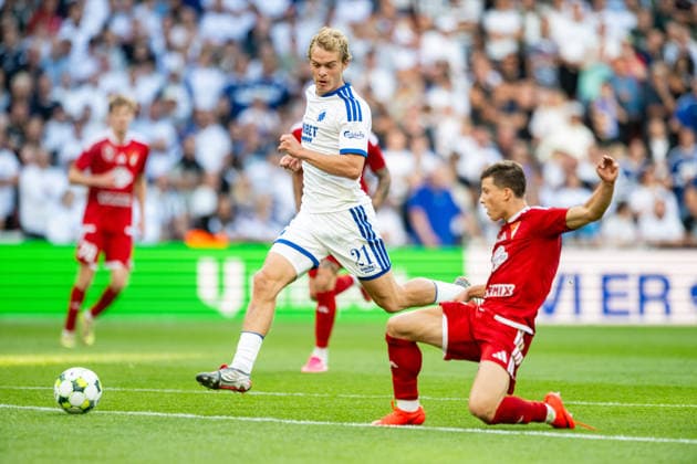 FC Copenhagen v Debrecen, UEFA Conference League qualification, Copenhagen, Denmark Copenhagen, Denmark. 12th, August 2026. Mads Emil Madsen (21) of FC Copenhagen seen during the UEFA Conference League qualification match between FC Copenhagen and Debrecen at Parken in Copenhagen. Danmark, Copenhagen  Copyright: xGonzalesxPhoto TobiasxJorgensenx