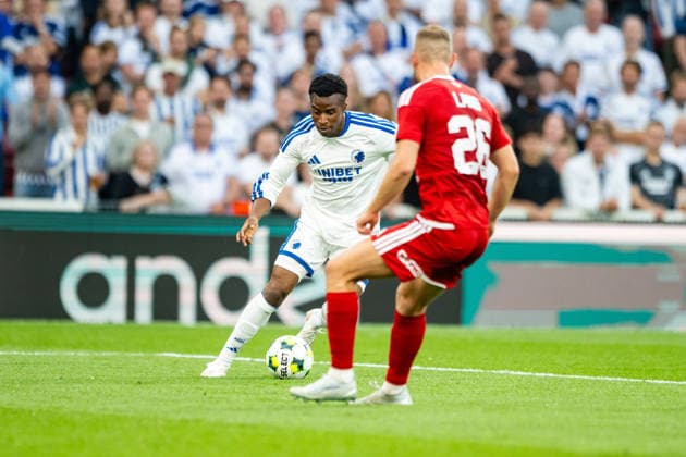 FC Copenhagen v Debrecen, UEFA Conference League qualification, Copenhagen, Denmark Copenhagen, Denmark. 12th, August 2026. Youssoufa Moukoko of FC Copenhagen seen during the UEFA Conference League qualification match between FC Copenhagen and Debrecen at Parken in Copenhagen. Danmark, Copenhagen  Copyright: xGonzalesxPhoto TobiasxJorgensenx