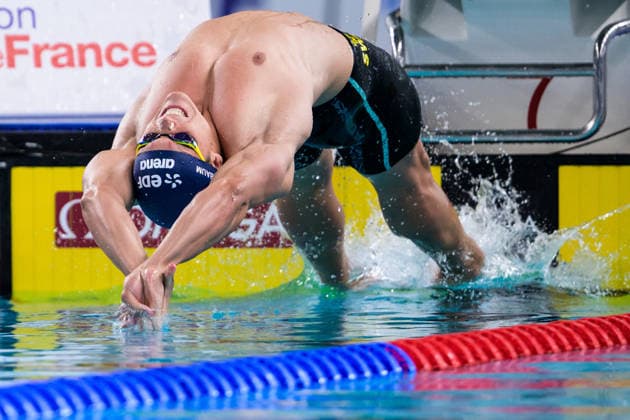 260813 Vidar Carlbaum of Sweden competes in men™s 50 meters backstroke swimming heats during day 14 of the 2026 European Aquatics Championships on August 13, 2026 in Saint-Denis. Photo: Joel Marklund BILDBYRAN kod JM JM0841 bbeng simning swimming svomming 2026 european aquatics championships em Sverige Sweden *** August 13, 2026: Vidar Carlbaum of Sweden competes in the men’s 50-meter backstroke heats on Day 14 of the 2026 European Aquatics Championships on August 13, 2026 in Saint Denis. Photo by Joel Marklund, BILDBYRAN, code JM JM0841 bbeng swimming 2026 European Aquatics Championships EM Sweden  Copyright: JOELxMARKLUND BB260813JM047