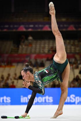 IPA87441452 - Emilia Heichel (POL) during the 42nd Rhythmic gymnastics, Rhythmische Sportgymnastik, RSG World Championships in Frankfurt am Main, Germany, August 13, 2026  Copyright: xFilippoxTomasi IPAxSportx xx 87441452