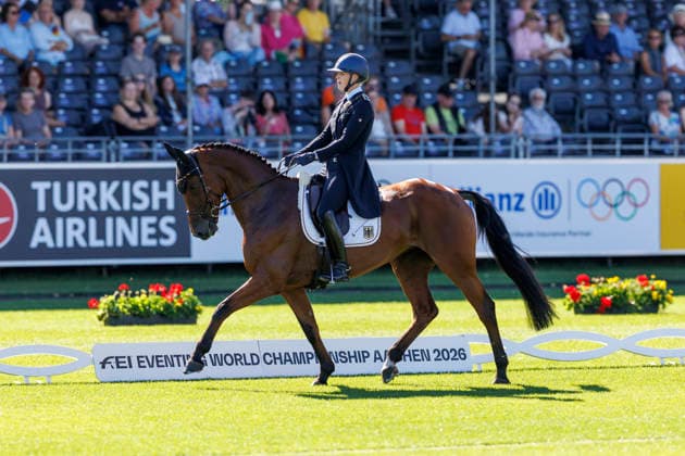 AACHEN - FEI World Championships 2026, AACHEN - FEI World Championships 2026 LUEBBEKE Libussa (GER), Caramia FRH FEI Eventing World Championship, WM, Weltmeisterschaft Dressage Part 1 Team & Individual Aachen, Reitstadion Soers 13. August 2026 - *** AACHEN FEI World Championships 2026, AACHEN FEI World Championships 2026 LUEBBEKE Libussa GER, Caramia FRH FEI Eventing World Championship Dressage Part 1 Team and Individual Aachen, Reitstadion Soers, August 13, 2026