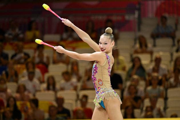 OTHER - Gymnastics - 42nd Rhythmic gymnastics, Rhythmische Sportgymnastik, RSG World Championships Photo by IPA ABACAPRESS.COM87441444 - Masa NIKOLIC (SRB) and the Cubs at the 42nd Rhythmic Gymnastics World Championships in Frankfurt am Main, Germany, August 13, 2026 Frankfurt am Main Germany  Copyright: xIPAxSport ABACAx